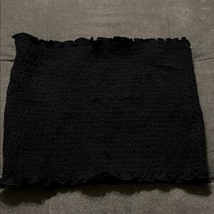 Elegant Black Women's smocked tube top